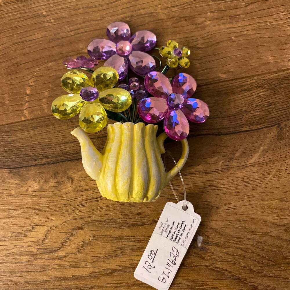 Ganz Crystal Expressions Watering‎ Can Posy Pot Flowers floral